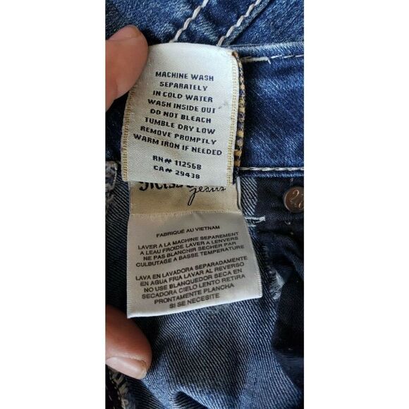MISS ME WOMEN'S EMBELLISHED BLUE DENIM JEAN STYLE JE554582L SIZE 28  INSEAM 31 - Picture 10 of 12